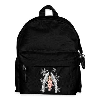 Xmas Engel Weihnachten - Kinder Rucksack - Schwarz - Vorne