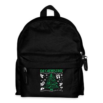 Chemie Weihnachten Oh Chemistree - Kinder Rucksack - Schwarz - Vorne