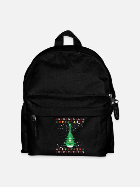Guitar Christmas Tree - Kids' Backpack - black