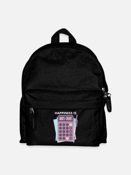 Buchhalter - Kinder Rucksack - Schwarz