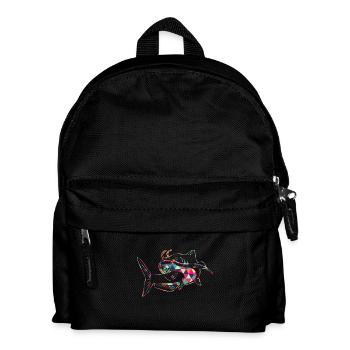 Geometric Catfish Colorful - Kids' Backpack - black - Front