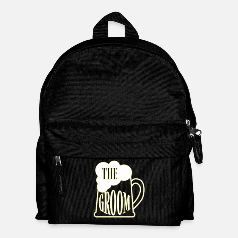 Bräutigam Bier - Kinder Rucksack - Schwarz