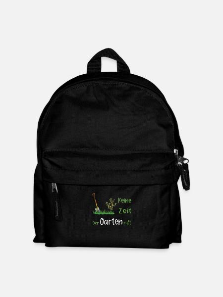 Garten Gärtner Gartenarbeit Geschenk - Kinder Rucksack - Schwarz