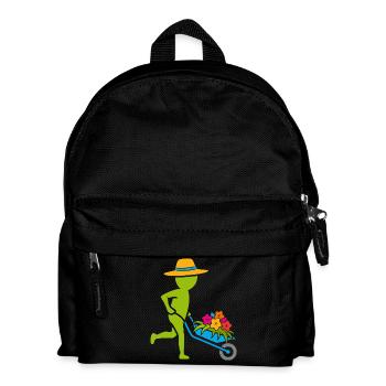 Gärtner / Gärtnerin - bunt - Kinder Rucksack - Schwarz - Vorne