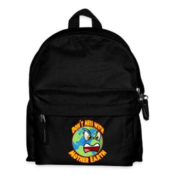 Klima Planet B Klimaschutz Greta - Kinder Rucksack - Schwarz - Vorne