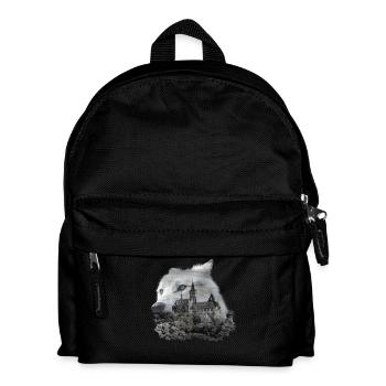 Wolf, wolf's head and the Harz - Kids' Backpack - black - Front