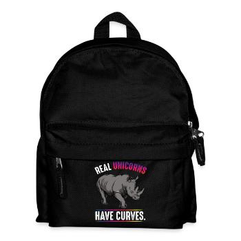 Les licornes réelles ont des courbes - Sac à dos Enfant - noir - Devant