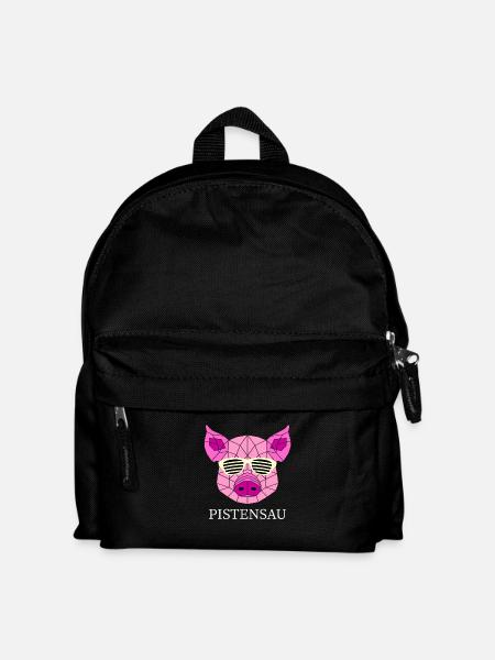 PISTENSAU - Kinder Rucksack - Schwarz
