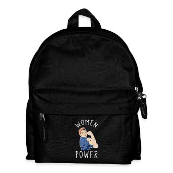 Le pouvoir féminin à la manière de Rosie Riveter - Sac à dos Enfant - noir - Devant