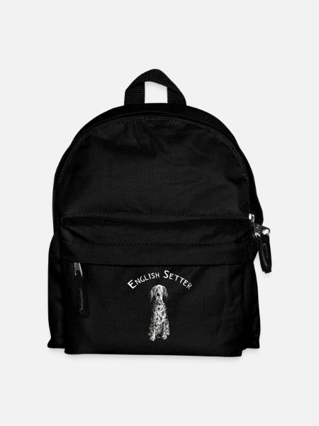 Drolliger Englischer Setter I Hunde Comic Geschenk - Kinder Rucksack - Schwarz