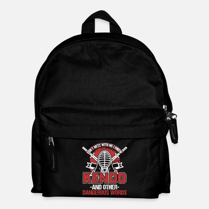Kendo Ich kenne Kendo - Kinder Rucksack - Schwarz