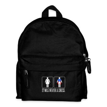 Ce n'était jamais une robe Superhero Girl Power - Sac à dos Enfant - noir - Devant