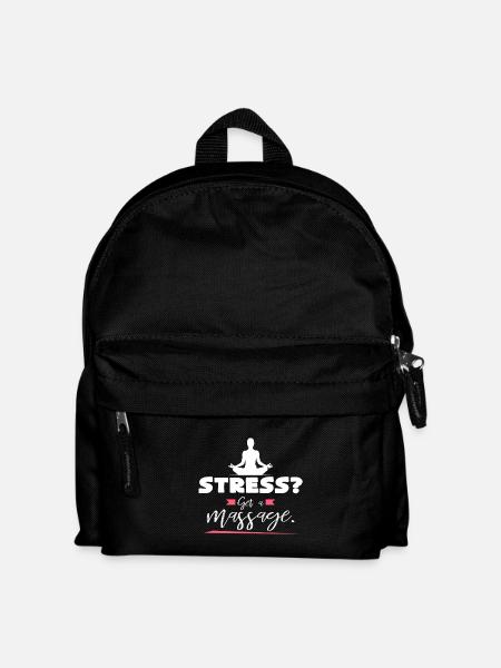 Temps mort pour massage de stress - Sac à dos Enfant - noir