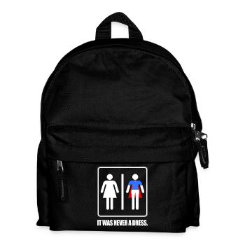 Ce n'était jamais une robe Superhero Girl Power - Sac à dos Enfant - noir - Devant