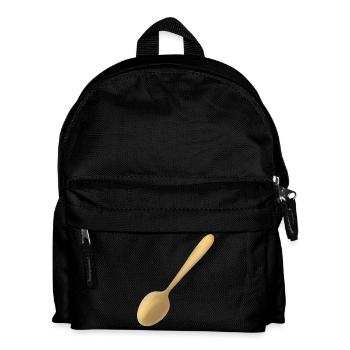 a golden spoon - Kids' Backpack - black - Front