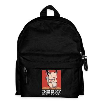 Mein Spirit-Tier: Cartoon Mäuschen - Kinder Rucksack - Schwarz - Vorne