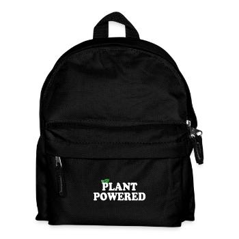 Plant Powered Powered By Plant Go Vegan - Kids' Backpack - black - Front