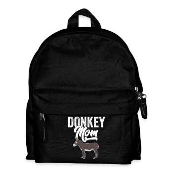 Esel - Esel Mama - Kinder Rucksack - Schwarz - Vorne