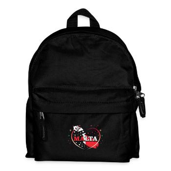 Malta - Kinder Rucksack - Schwarz - Vorne