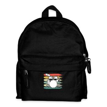 Drums Drummer - Kids' Backpack - black - Front