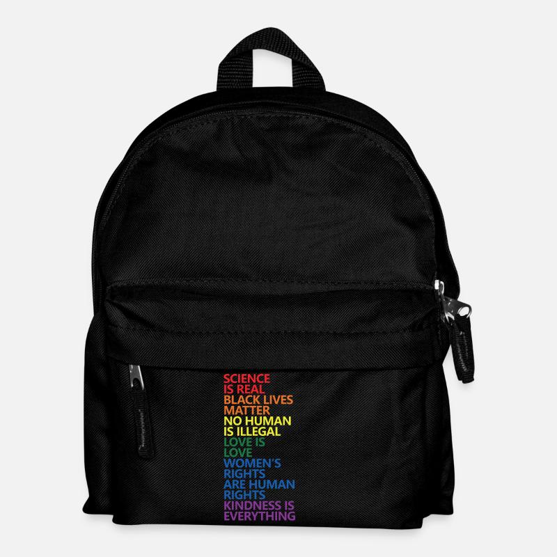 Science Is Real Black Lives Matter LGBT Pride BLM - Kids' Backpack - black