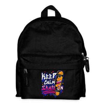 Skateboarder Skateboard - Kids' Backpack - black - Front