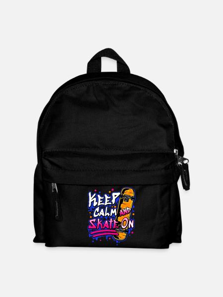 Skateboarder Skateboard - Kids' Backpack - black