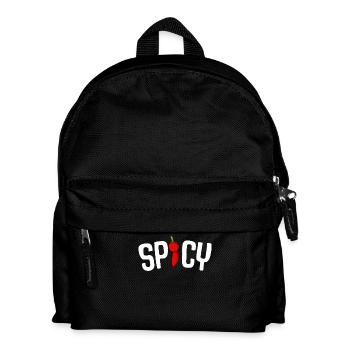 Spicy Pepper Typografie - Kinder Rucksack - Schwarz - Vorne