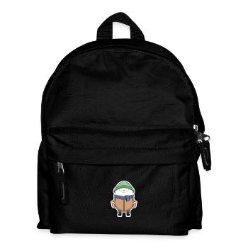 Eisbär Winter - Kinder Rucksack - Schwarz - Vorne