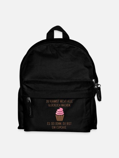 Cupcake - Kinder Rucksack - Schwarz