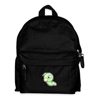 Dessin animé du Ver Vert - Sac à dos Enfant - noir - Devant