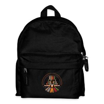 Skydiver retro - Kids' Backpack - black - Front