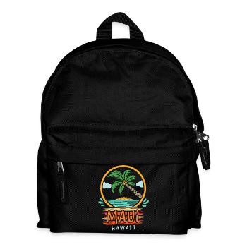 Maui Hawaï Rétro - Sac à dos Enfant - noir - Devant