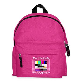 Costumes des années 70 Broadcast Break Test Image Fête des années 70 - Sac à dos Enfant - fuchsia - Devant