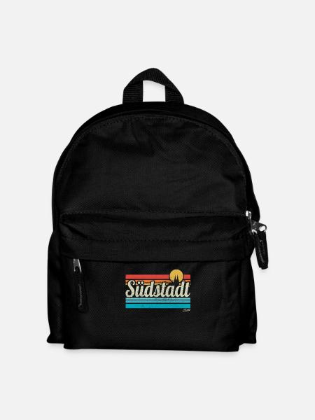Köln Südstadt Veedel Viertel Retro Vintage Surfer - Kinder Rucksack - Schwarz