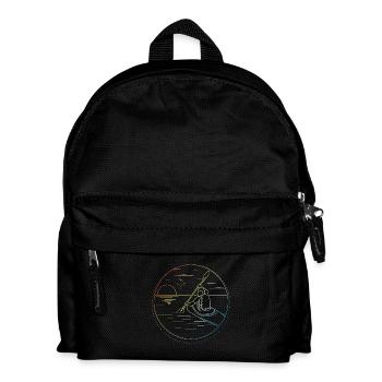 Kanu fahren Design - Kinder Rucksack - Schwarz - Vorne
