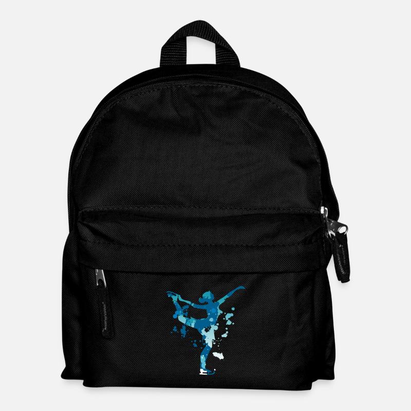 Eiskunstlauf splash - Kinder Rucksack - Schwarz