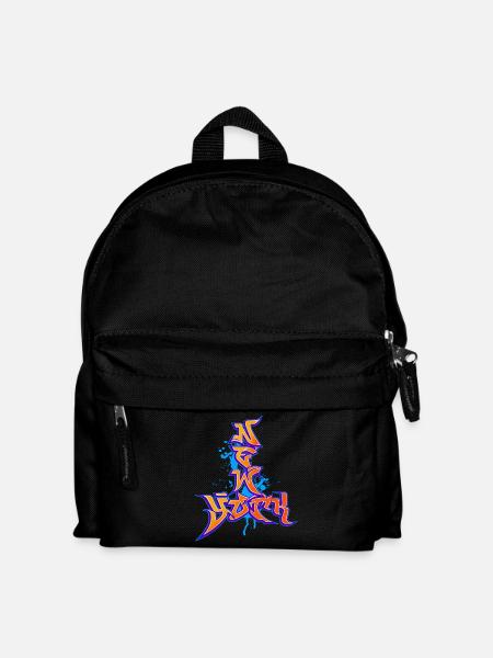 New York Graffiti - Kinder Rucksack - Schwarz