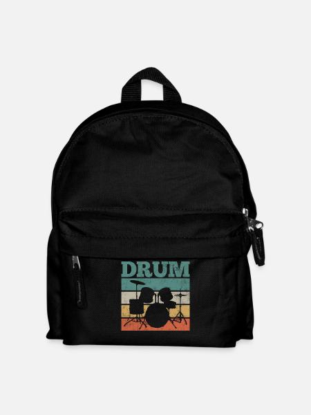 Drums Drums Drummers Drums - Kids' Backpack - black