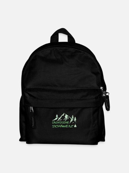 Sächsische Schweiz - Kinder Rucksack - Schwarz