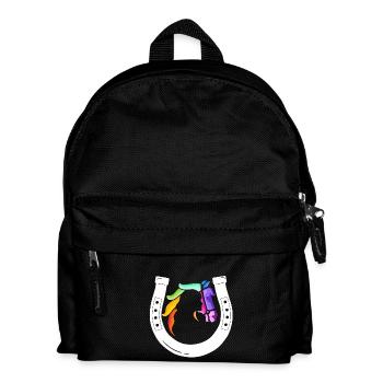 Rainbow Receiver Horseshoe - Kids' Backpack - black - Front