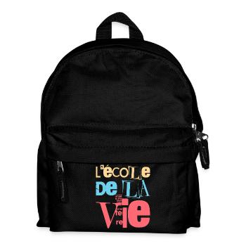Experiences and Growth: School of Life - Kids' Backpack - black - Front
