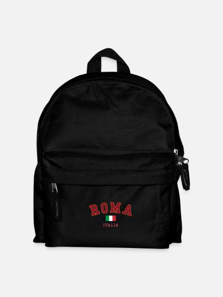 Roma Italia Vintage College Stil - Kinder Rucksack - Schwarz