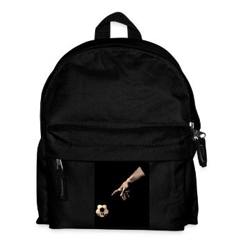 Surreale Hand und Fußbälle Illustration - Kinder Rucksack - Schwarz - Vorne