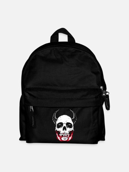 Vampire skeleton horror skull - Kids' Backpack - black
