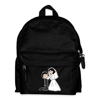 Married funny - Kids' Backpack - black - Front