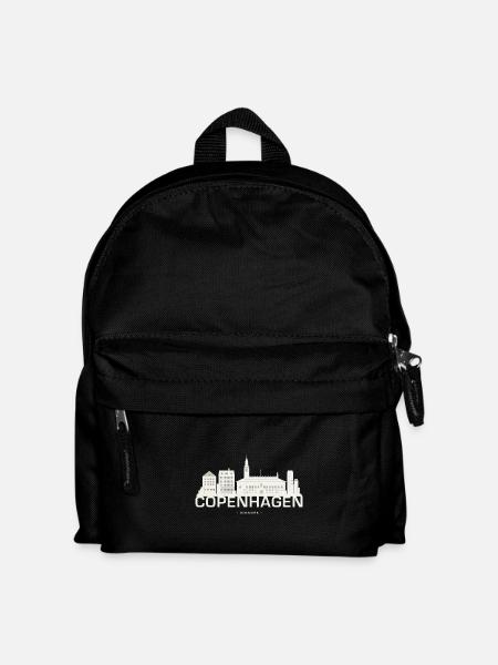 Copenhagen Copenhagen skyline - Kids' Backpack - black