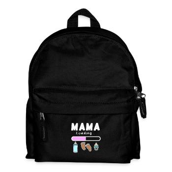 femme enceinte - maman charge - Sac à dos Enfant - noir - Devant