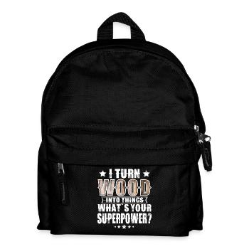 Wood - Kids' Backpack - black - Front