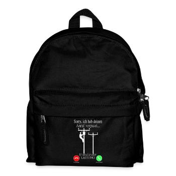 Elektriker anruf - Kinder Rucksack - Schwarz - Vorne